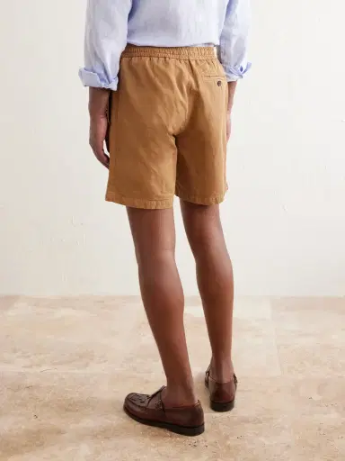 MR P. Straight-Leg Cotton and Linen-Blend Twill Drawstring Shorts - Men | Thumbnail 4 MR P. Straight-Leg Cotton and Linen-Blend Twill Drawstring Shorts - Men | Thumbnail 4