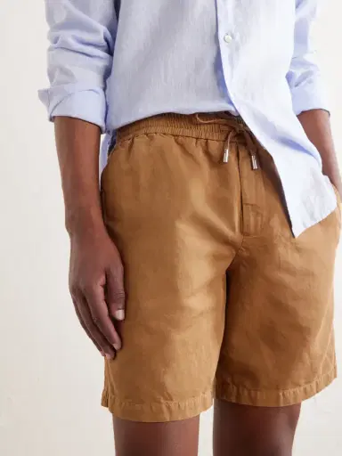 MR P. Straight-Leg Cotton and Linen-Blend Twill Drawstring Shorts - Men | Thumbnail 5 MR P. Straight-Leg Cotton and Linen-Blend Twill Drawstring Shorts - Men | Thumbnail 5