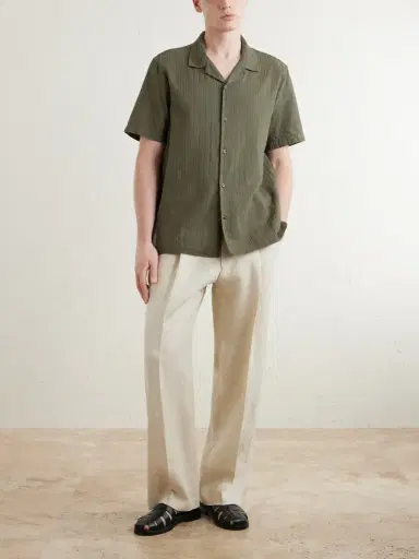 MR P. Camp-Collar Embroidered Cotton Shirt - Men | Thumbnail 2 MR P. Camp-Collar Embroidered Cotton Shirt - Men | Thumbnail 2