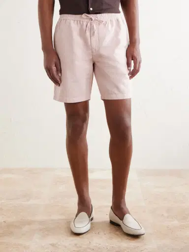 MR P. Straight-Leg Cotton and Linen-Blend Twill Drawstring Shorts - Men | Thumbnail 3 MR P. Straight-Leg Cotton and Linen-Blend Twill Drawstring Shorts - Men | Thumbnail 3