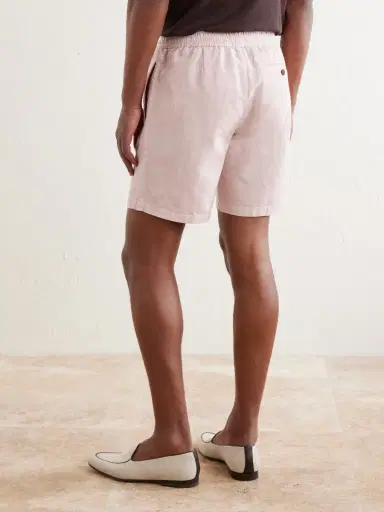 MR P. Straight-Leg Cotton and Linen-Blend Twill Drawstring Shorts - Men | Thumbnail 4 MR P. Straight-Leg Cotton and Linen-Blend Twill Drawstring Shorts - Men | Thumbnail 4