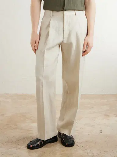 NN07 Kay 1454 Straight-Leg Pleated Linen Trousers - Men | Thumbnail 3 NN07 Kay 1454 Straight-Leg Pleated Linen Trousers - Men | Thumbnail 3