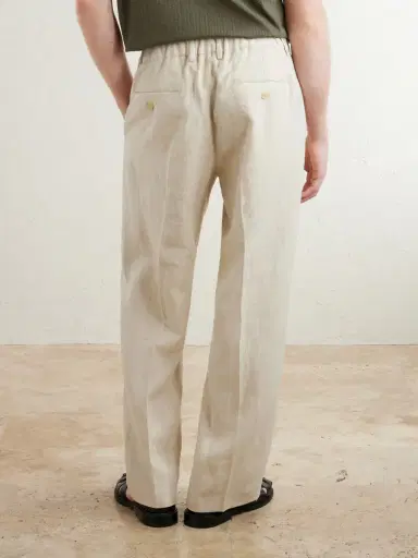 NN07 Kay 1454 Straight-Leg Pleated Linen Trousers - Men | Thumbnail 4 NN07 Kay 1454 Straight-Leg Pleated Linen Trousers - Men | Thumbnail 4