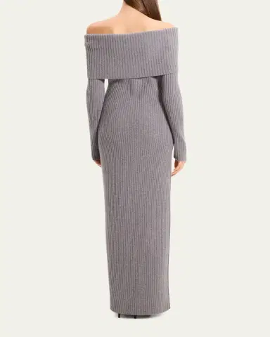 Theory Off-The-Shoulder Wool-Cashmere Sweater Dress | Thumbnail 3 Theory Off-The-Shoulder Wool-Cashmere Sweater Dress | Thumbnail 3