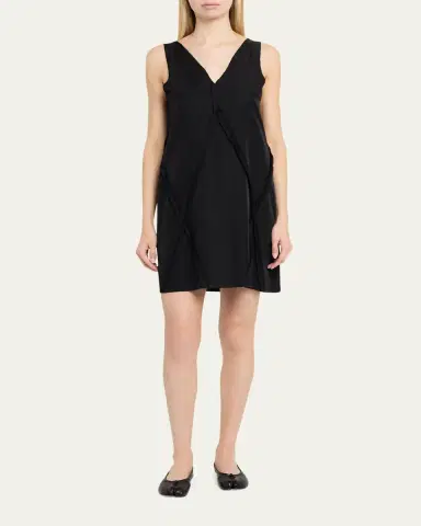 Maison Margiela Seamed Sleeveless V-Neck Mini Dress | Thumbnail 2 Maison Margiela Seamed Sleeveless V-Neck Mini Dress | Thumbnail 2