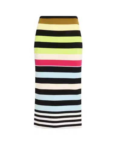 Christopher John Rogers Striped Knit Body-Con Midi Skirt | Thumbnail 1 Christopher John Rogers Striped Knit Body-Con Midi Skirt | Thumbnail 1