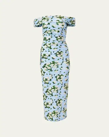 Carolina Herrera Off-The-Shoulder Floral Jersey Maxi Dress | Thumbnail 4 Carolina Herrera Off-The-Shoulder Floral Jersey Maxi Dress | Thumbnail 4