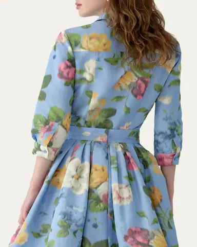 Carolina Herrera Ana Floral Button-Down Shirt | Thumbnail 3 Carolina Herrera Ana Floral Button-Down Shirt | Thumbnail 3