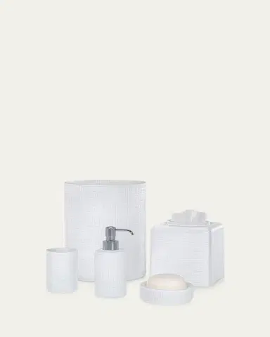 Labrazel Cambric Glass Toothbrush Holder, White Enamel | Thumbnail 3 Labrazel Cambric Glass Toothbrush Holder, White Enamel | Thumbnail 3