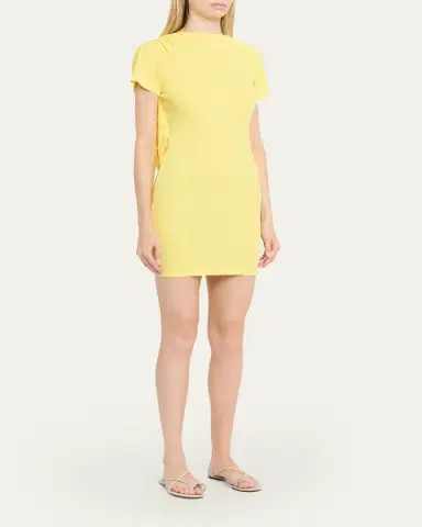 Jacquemus Mistral Cowl-Back Mini Dress | Thumbnail 4 Jacquemus Mistral Cowl-Back Mini Dress | Thumbnail 4