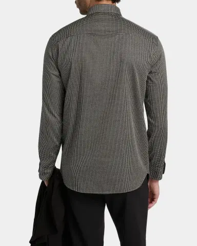 Emporio Armani Birdseye Cotton Satin Sport Shirt | Thumbnail 3 Emporio Armani Birdseye Cotton Satin Sport Shirt | Thumbnail 3