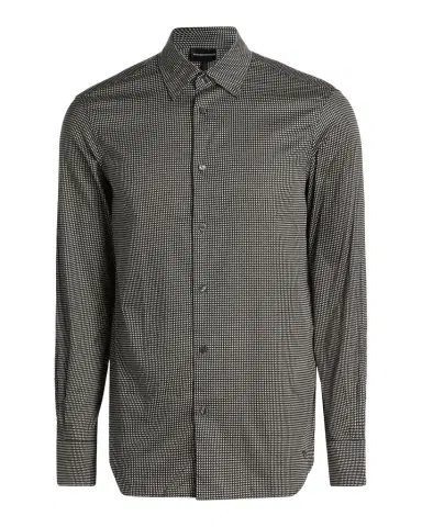Emporio Armani Birdseye Cotton Satin Sport Shirt | Thumbnail 1 Emporio Armani Birdseye Cotton Satin Sport Shirt | Thumbnail 1