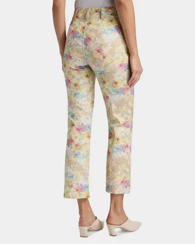 Cinq à Sept Ikat Bouquet Dorothea Floral Crop Jeans | Thumbnail 3 Cinq à Sept Ikat Bouquet Dorothea Floral Crop Jeans | Thumbnail 3