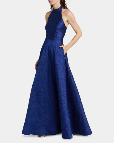 As It May Luna Jacquard Halter Gown | Thumbnail 6 As It May Luna Jacquard Halter Gown | Thumbnail 6