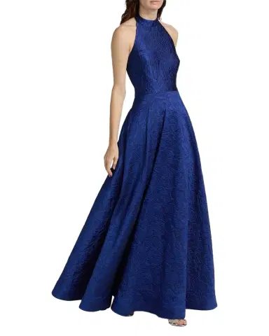 As It May Luna Jacquard Halter Gown | Thumbnail 1 As It May Luna Jacquard Halter Gown | Thumbnail 1