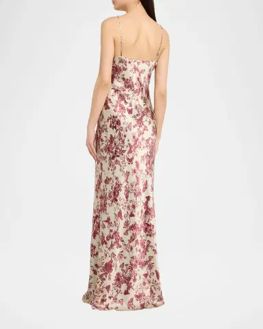 L'Agence Serita Silk Maxi Dress | Thumbnail 3 L'Agence Serita Silk Maxi Dress | Thumbnail 3