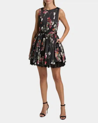 Cinq à Sept Caelia Iris Bouquet Minidress | Thumbnail 2 Cinq à Sept Caelia Iris Bouquet Minidress | Thumbnail 2