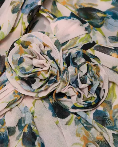 Cinq à Sept Magy Trailing Iris Floral Strapless Gown | Thumbnail 6 Cinq à Sept Magy Trailing Iris Floral Strapless Gown | Thumbnail 6