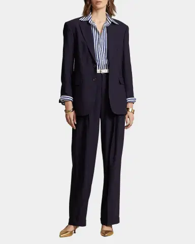 Polo Ralph Lauren Single-Breasted Stretch Wool Blazer | Thumbnail 2 Polo Ralph Lauren Single-Breasted Stretch Wool Blazer | Thumbnail 2