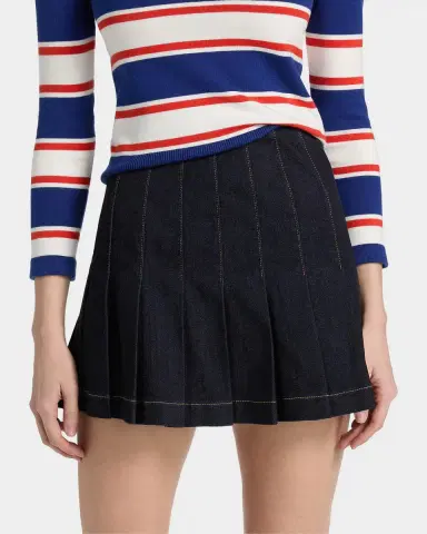 ALICE + OLIVIA Carter Denim Miniskirt | Thumbnail 4 ALICE + OLIVIA Carter Denim Miniskirt | Thumbnail 4