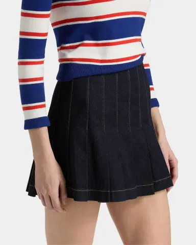 ALICE + OLIVIA Carter Denim Miniskirt | Thumbnail 7 ALICE + OLIVIA Carter Denim Miniskirt | Thumbnail 7