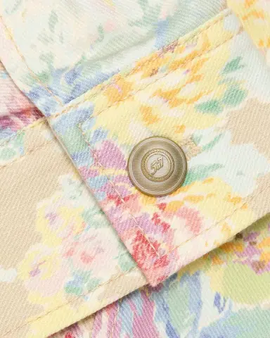 Cinq à Sept Ikat Bouquet Canyon Floral Denim Jacket | Thumbnail 6 Cinq à Sept Ikat Bouquet Canyon Floral Denim Jacket | Thumbnail 6