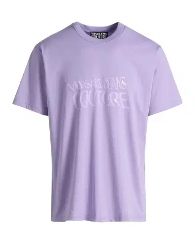 Versace Jeans Couture Screen-Printed Logo Cotton T-Shirt | Thumbnail 1 Versace Jeans Couture Screen-Printed Logo Cotton T-Shirt | Thumbnail 1