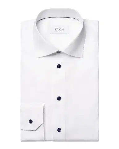 Eton Cotton-Twill Contemporary-Fit Dress Shirt | Thumbnail 1 Eton Cotton-Twill Contemporary-Fit Dress Shirt | Thumbnail 1