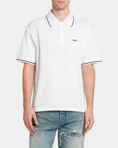 AMIRI Logo Cotton Polo Shirt | Thumbnail 3 AMIRI Logo Cotton Polo Shirt | Thumbnail 3