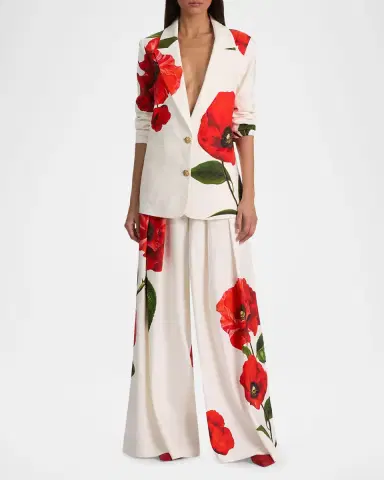 ALICE + OLIVIA Elna Slim Longline Blazer | Thumbnail 2 ALICE + OLIVIA Elna Slim Longline Blazer | Thumbnail 2