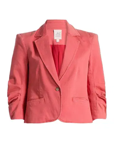 Cinq à Sept Le Petit Khloe Denim Single-Breasted Blazer | Thumbnail 1 Cinq à Sept Le Petit Khloe Denim Single-Breasted Blazer | Thumbnail 1