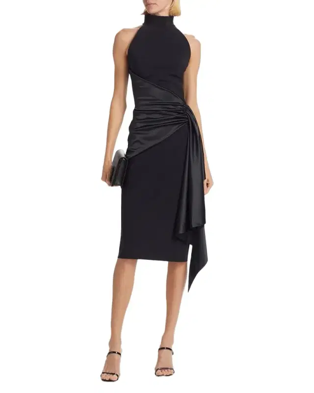 Satin Sash Sheath Dress Satin Sash Sheath Dress