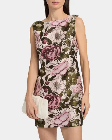 Milly Lane Floral Jacquard Minidress | Thumbnail 3 Milly Lane Floral Jacquard Minidress | Thumbnail 3