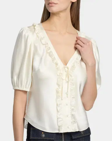 Cinq à Sept Seraphina Ruffle Blouse | Thumbnail 5 Cinq à Sept Seraphina Ruffle Blouse | Thumbnail 5