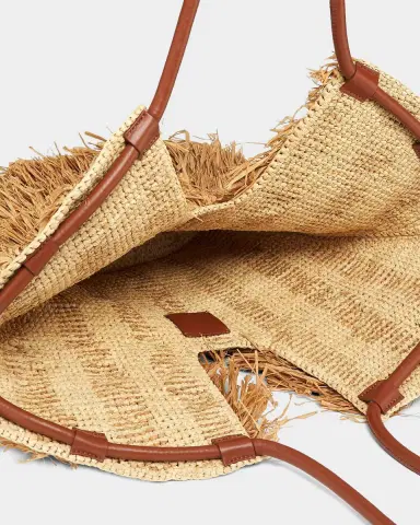Zimmermann Medium Goldentime Fringed Raffia Tote Bag | Thumbnail 3 Zimmermann Medium Goldentime Fringed Raffia Tote Bag | Thumbnail 3
