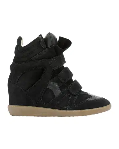 Isabel Marant Bekett Leather & Suede High-Top Platform Sneakers | Thumbnail 1 Isabel Marant Bekett Leather & Suede High-Top Platform Sneakers | Thumbnail 1