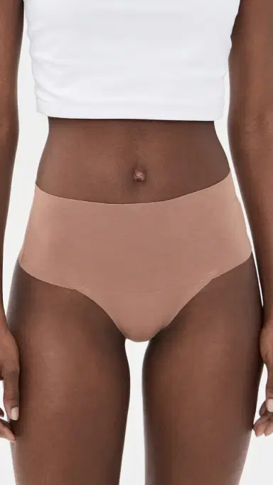 Spanx Supersmooth Undie-Tectable Cotton Thong Cafe au Lait L | Thumbnail 2 Spanx Supersmooth Undie-Tectable Cotton Thong Cafe au Lait L | Thumbnail 2