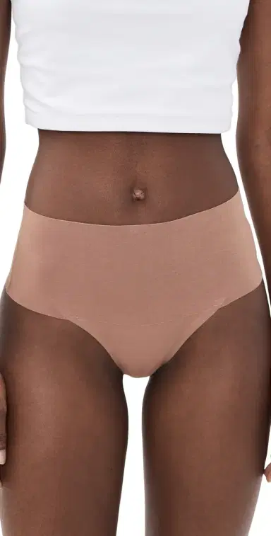 Spanx Supersmooth Undie-Tectable Cotton Thong Cafe au Lait L | Thumbnail 1 Spanx Supersmooth Undie-Tectable Cotton Thong Cafe au Lait L | Thumbnail 1