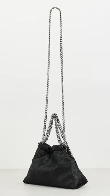 Stella McCartney Falabella Mini Drawstring Bag Black One Size | Thumbnail 4 Stella McCartney Falabella Mini Drawstring Bag Black One Size | Thumbnail 4