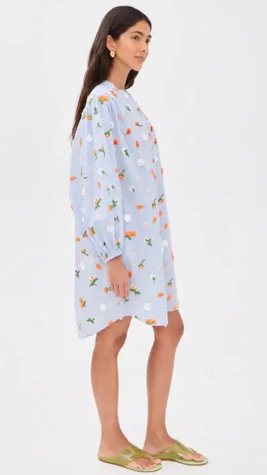 ESSENTIEL ANTWERP Jalen Embroidered Dress Combo3 Nile Blue | Thumbnail 4 ESSENTIEL ANTWERP Jalen Embroidered Dress Combo3 Nile Blue | Thumbnail 4