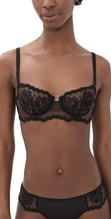 Simone Pérèle Intrigue Demi Bra Black | Thumbnail 1 Simone Pérèle Intrigue Demi Bra Black | Thumbnail 1