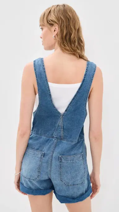 Free People Jude Shortalls id Indigo | Thumbnail 3 Free People Jude Shortalls id Indigo | Thumbnail 3