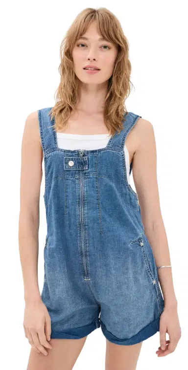 Free People Jude Shortalls id Indigo | Thumbnail 1 Free People Jude Shortalls id Indigo | Thumbnail 1