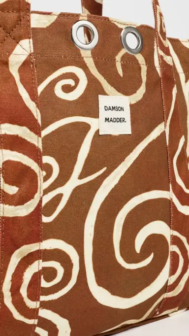 Damson Madder Large Swirl Canvas Eyelet Tote Bag | Thumbnail 5 Damson Madder Large Swirl Canvas Eyelet Tote Bag | Thumbnail 5