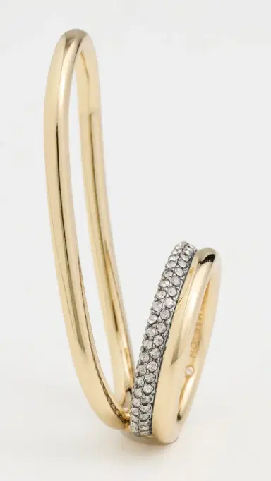 Demarson Farah Hand Ring Gold/Gunmetal/Crystal One Size | Thumbnail 5 Demarson Farah Hand Ring Gold/Gunmetal/Crystal One Size | Thumbnail 5