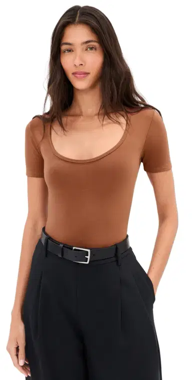 LE BOP Fonda Thong Bodysuit Toffee | Thumbnail 1 LE BOP Fonda Thong Bodysuit Toffee | Thumbnail 1