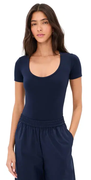 LE BOP Fonda Thong Bodysuit Navy | Thumbnail 1 LE BOP Fonda Thong Bodysuit Navy | Thumbnail 1