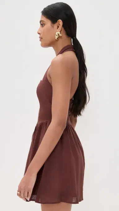 SEVEN WONDERS Solara Mini Dress Chocolate | Thumbnail 4 SEVEN WONDERS Solara Mini Dress Chocolate | Thumbnail 4