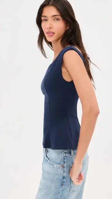 LE BOP Ponte Off houlder Top Navy | Thumbnail 4 LE BOP Ponte Off houlder Top Navy | Thumbnail 4