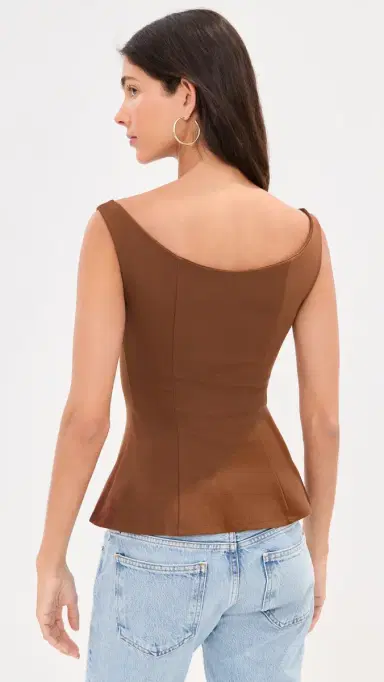 LE BOP Ponte Off houlder Top Chocolate | Thumbnail 3 LE BOP Ponte Off houlder Top Chocolate | Thumbnail 3